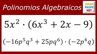 MULTIPLICACIÓN DE MONOMIO POR POLINOMIO [upl. by Jori830]