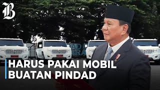 Prabowo Tegaskan Pejabat Negara Harus Gunakan Mobil Produksi Dalam Negeri [upl. by Emmer]