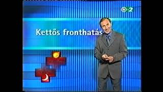 új csigaquot tv2 Időjárás jelentés r blokk 20010601 [upl. by Enomas]