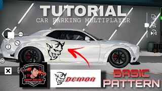 DEMON Design  Dodge Challenger  Tutorial  Car parking multiplayer [upl. by Waldman]