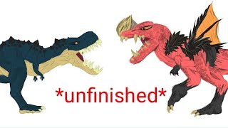 anjanath vs vastatosaurus unfinished dc2animation [upl. by Notlem172]