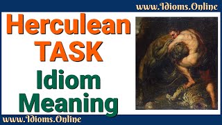 Herculean Task Meaning  Idioms in English [upl. by Artimid]