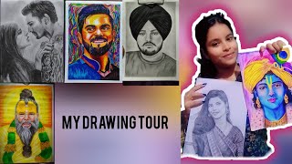 MY DRAWING BOOK TOURMY ALL DRAWING😍 [upl. by Prober]