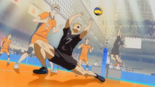 Haikyuu S4E21 Atsumu Miya LOW SET [upl. by Dorraj]