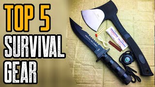 TOP 5 MUST HAVE SURVIVAL GEAR ON AMAZON [upl. by Sidran368]