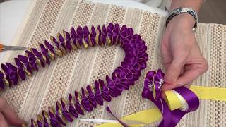 How to Make A Plumeria Ribbon Lei [upl. by Anauj]