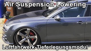 Audi A7 4G C7  Luftfahrwerk ASC Tieferlegungsmodul  Air Suspension Control Lowering Module S7 RS7 [upl. by Alhan329]