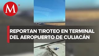 Sicarios balean avión de Aeroméxico en Culiacán pasajeros se tiran al suelo [upl. by Nelac]