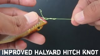 THE QUICKEST WAY TO TIE A HALYARD HITCH KNOT [upl. by Killy]