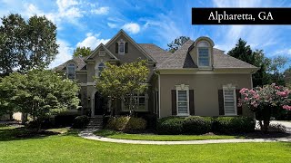 MUST SEE STUNNING LUXURY HOME FOR SALE IN ALPHARETTA GA  6 Bedrooms  55 Bathrooms [upl. by Iturk]