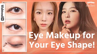 Eye Makeup Tutorial amp Makeup Tips for Your Eye Shape  How to draw Eyeline [upl. by Hoon]