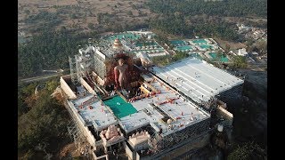 Shravanabelagola Mahamasthakabhisheka  2018  Aerial view [upl. by Kip898]