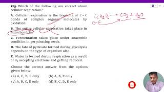 Which of the following are correct about cellular respiration A Cellular respiration is the breaki [upl. by Conlon]