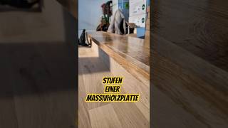 Treppe herstellen 😎massivholz woodworking shorts [upl. by Kire]