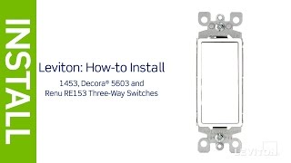 How to wire a 3Way Light Switch  Leviton [upl. by Etan]