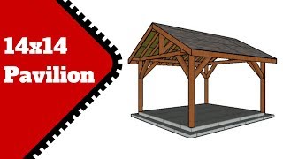 14x14 Pavilion Plans Free [upl. by Shelly318]