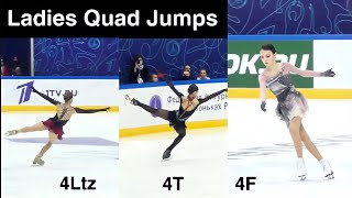 QUAD Jumps on Channel One Trophy  Alexandra Trusova Kamila Valieva Anna Shcherbakova Analysis [upl. by Early]