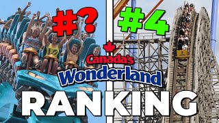 Ranking Every Roller Coaster at Canadas Wonderland [upl. by Neimad]