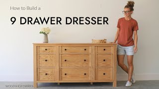 How to Build a 9 Drawer Dresser  And Why 9 Drawers are Better Than 6 [upl. by Imim200]