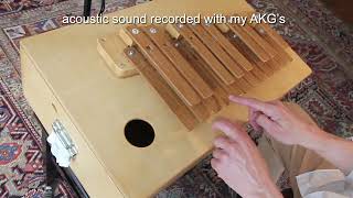 Demonstrating the BamBooBass Kalimba [upl. by Boyden]