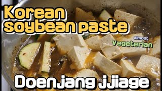 Doenjang jjigae my soul foodKorean soybean paste stew [upl. by Atiuqram347]