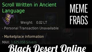 Black Desert Online BDO How I Get Memory Fragments [upl. by Auahsoj]