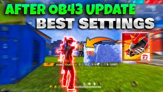 Free Fire OB43 Update Best Settings Sensitivity  Get MORE Headshots with these settings [upl. by Nimaynib646]