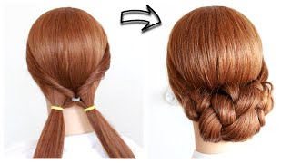 😱 EASY DIY UPDO 😱 Wedding Prom Updo Hair Tutorial by Another Braid shorts [upl. by Bria995]