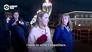 Sobchak Says She Is In Russian Election To Win [upl. by Adelbert]