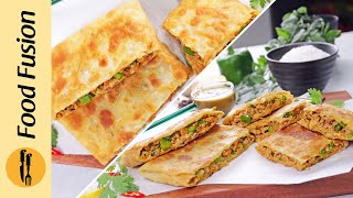 Arabic Paratha Street Style Recipe by Food Fusion [upl. by Moshe463]