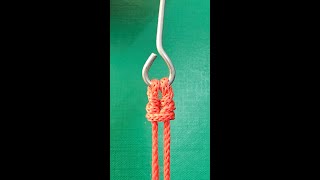 Cats Paw Knot  how to quickly and easily tie a hook with a ring to a fishing line [upl. by Aven586]