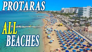 All Protaras beaches Cyprus  Drone Review [upl. by Aisirtap]