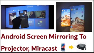 Android Screen Mirroring To Projector Mira cast Phone To Projector [upl. by Gerbold]