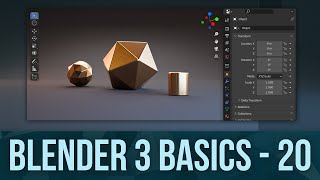 BLENDER BASICS 20 Materials and Lighting [upl. by Doi895]