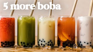 BOBA 5 Ways MORE Favorite BOBA  BUBBLE TEA Recipes You Gotta Try Part 2 [upl. by Orgel478]