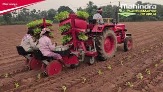 Mahindra Tray Seedling Transplanter  MultiCrop Saplings Transplanter  Tobacco Saplings [upl. by Niajneb]