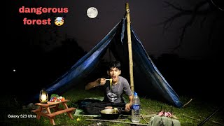 Solo Camping In Haunted Place At Night  Camping in Dangerous Forest  Camping in India [upl. by Aneetsirhc]