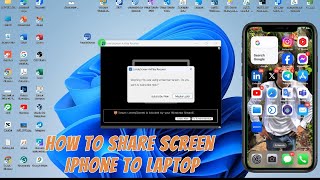 How to share screen iPhone to laptop using Screen Mirroring and LonelyScreen [upl. by Delbert]