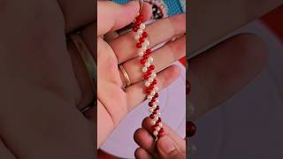 Easy bracelet making process shorts diybracelets howtomakebraceletathome trendingshorts [upl. by Fai]