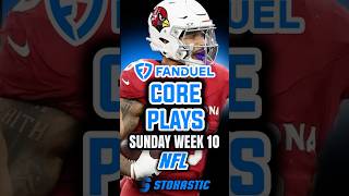 FanDuel NFL DFS Core Plays Sunday Main Slate 111024  NFL DFS Picks Week 10 [upl. by Ryder]