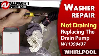 Washer Drain Pump issues  Not Draining amp Making Noise  Diagnostic and Repair [upl. by Crain144]