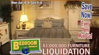 Bedroom World  Going Out of Business  2008 Commercial [upl. by Necila]