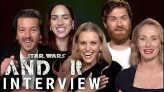 Star Wars Andor Interviews With Diego Luna Genevieve O’Reilly Denise Gough [upl. by Pollitt]