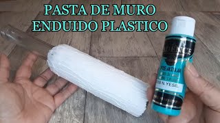 🤩Mira como decorar BOTELLAS DE VIDRIO con PASTA DE MURO o ENDUIDO PLASTICO [upl. by Rebeca]