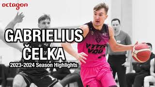 Gabrielius Čelka 20232024 Season Highlights [upl. by Rekcut]