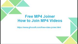 Free MP4 Joiner  How to Join MP4 Videos [upl. by Anaira745]