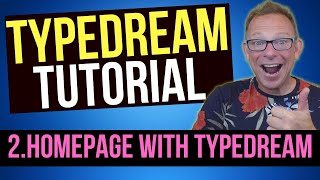 Typedream Home Page How to change the text photos icons and add the menu to your homepage [upl. by Nahtanoj]