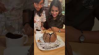 Chocolate room chennai chocolate lava bomb must try [upl. by Aicirtel]