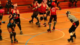 Molly Roger Roller Girls vs Dub City Derby Girls May 2012 [upl. by Abrams586]