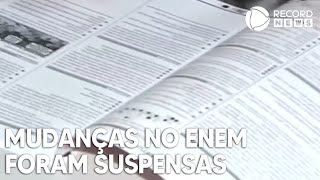 Mudanças no formato do Enem foram suspensas [upl. by Bern]